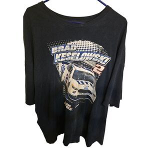 Brad Keslowski #2 Mens T-shirt Nascar Team Penske Driver  Dark Blue 3xl